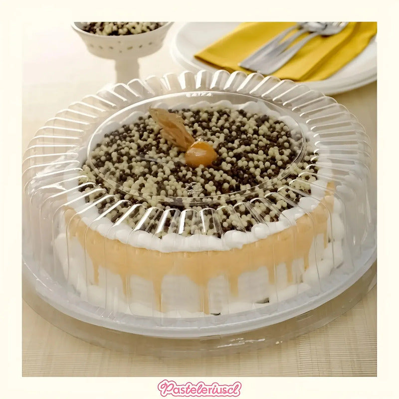 X30 Porta Tortas Porta Cupcake Bandejas Para Torta 31x11cm Soporte Torta Envases Almacenamiento Transporte De Alimentos... Blanco