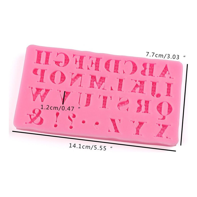 Molde De Silicona Letras Molde Letra Molde Fondant Letras