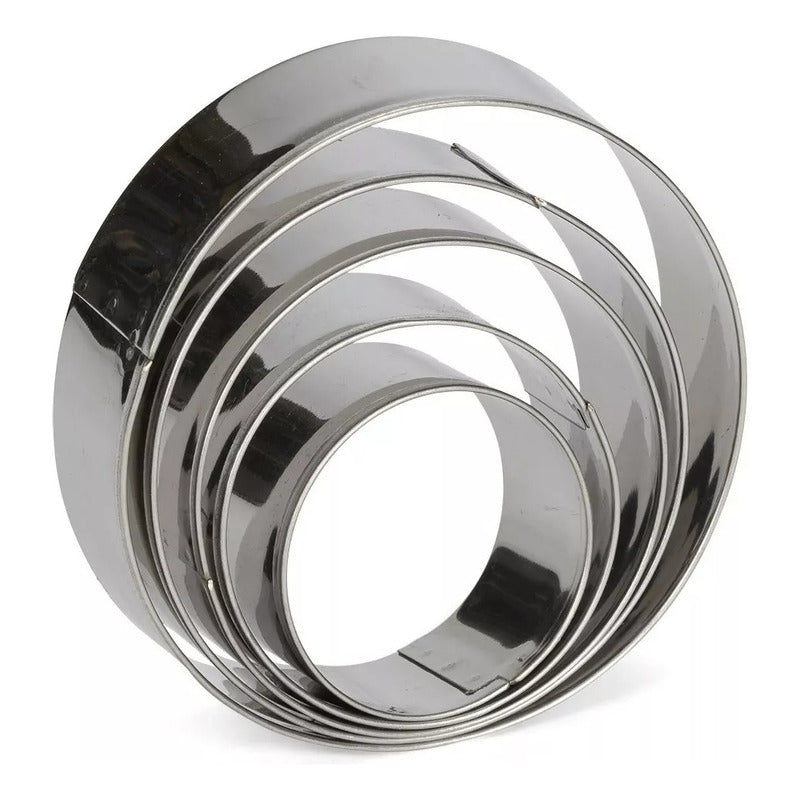 Pack X2 5 Moldes Galletas Circulo Molde De Galleta 26351