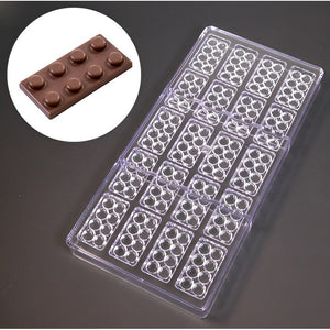 Molde Para Chocolate Moldes Policarbonato Moldes Lego 20 Cav