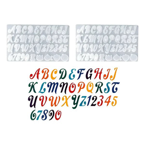 X2 Molde Silicona Moldes Resina Letra Molde De Silicona 41 Color Transparente 41 Cavid Molde De Resina Del Alfabeto Con Letras Para Hacer Joyas Colgantes Y Manualidades Molde De Silicona Pasteleriuscl