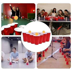 100 Vasos Plasticos Vaso Desechable Vasos Descartables Grande Vasos Plásticos Bicolor Vaso De Fiesta Vaso Americano Vasos Plasticos Rojos De Fiesta 450ml Pasteleriuscl Rojo