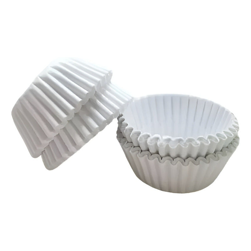 100 Capsulas Para Hornear 5cm + Molde Muffin Mini 24 Cupcake Multicolor