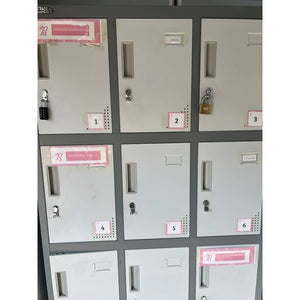 Lockers Metalicos Casillero Metálico 3 Cuerpos 12 Puertas Gris