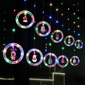 2 Luces De Navidad Cascada Guirnalda Electricas Luces 3011