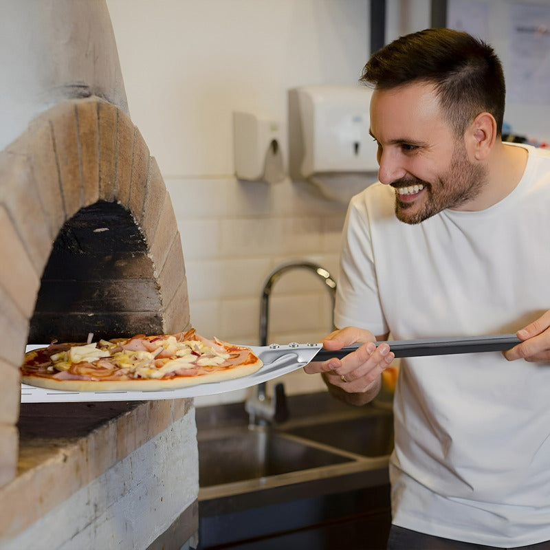 Pala Para Pizza Espatula Pizza Pala De Pizza Perforada 30cm Plateado