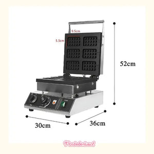 Wafflera Maquina Para Waffles Waflera Industrial Waffle 6cav Plateado