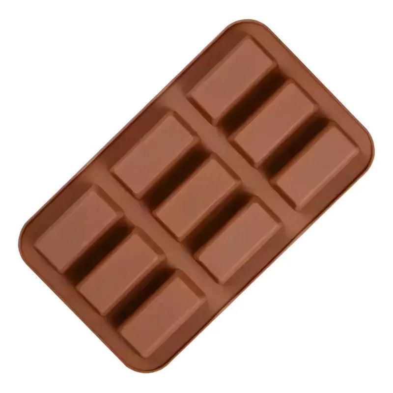 4 Moldes Silicona Chocolate Molde De Silicona Barra Cereal Molde De Chocolates En Barra Moldes De Barra Energetica Pasteleriuscl Marrón
