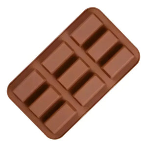 4 Moldes Silicona Chocolate Molde De Silicona Barra Cereal Molde De Chocolates En Barra Moldes De Barra Energetica Pasteleriuscl Marrón