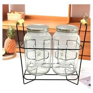 Jarras Dispensador Jugos Con Atril Dispensadores Dobles 3.8l