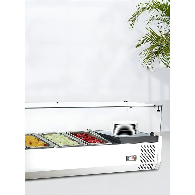 Bandeja Alimentos Para Restaurante Vitrinas Frias Sobremesa Plateado