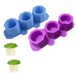 X2 Moldes De Silicona Maceta Molde Para Yeso Molde Para Vela Moldes Reutilizables De Yeso De Arcilla De Hormigón Para Macetas Caseras Para Suculentas Decoración Duradera Del Hogar Pasteleriuscl