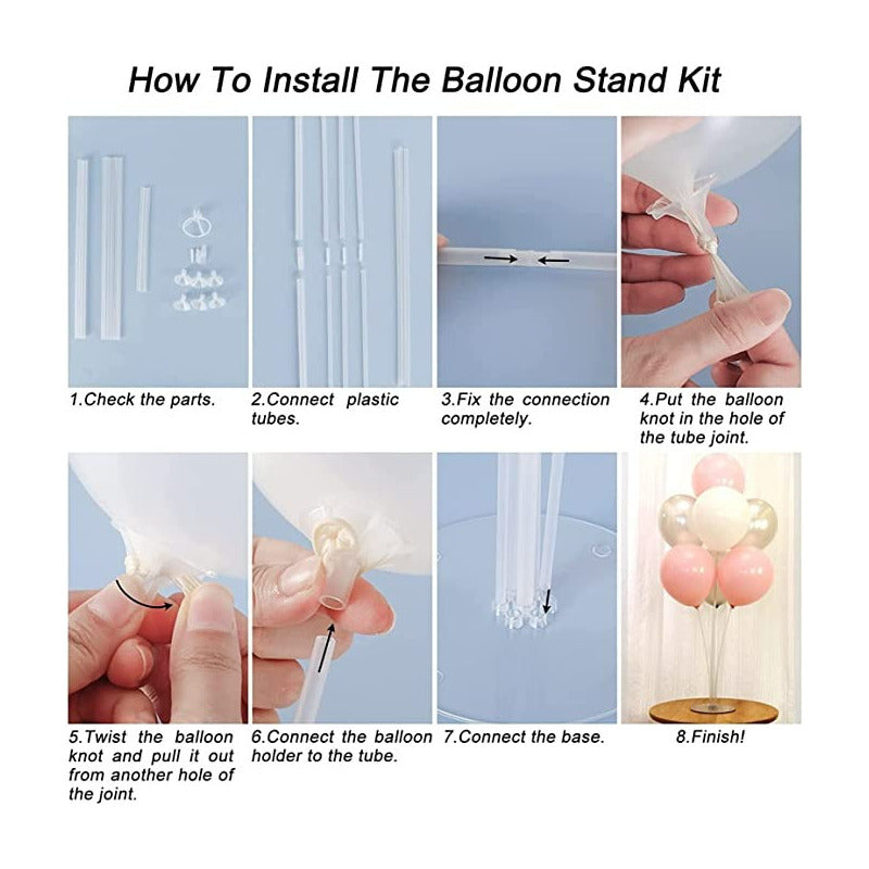 X4 Soporte De Globos Varillas Para Globos Varilla De Globos  Transparente