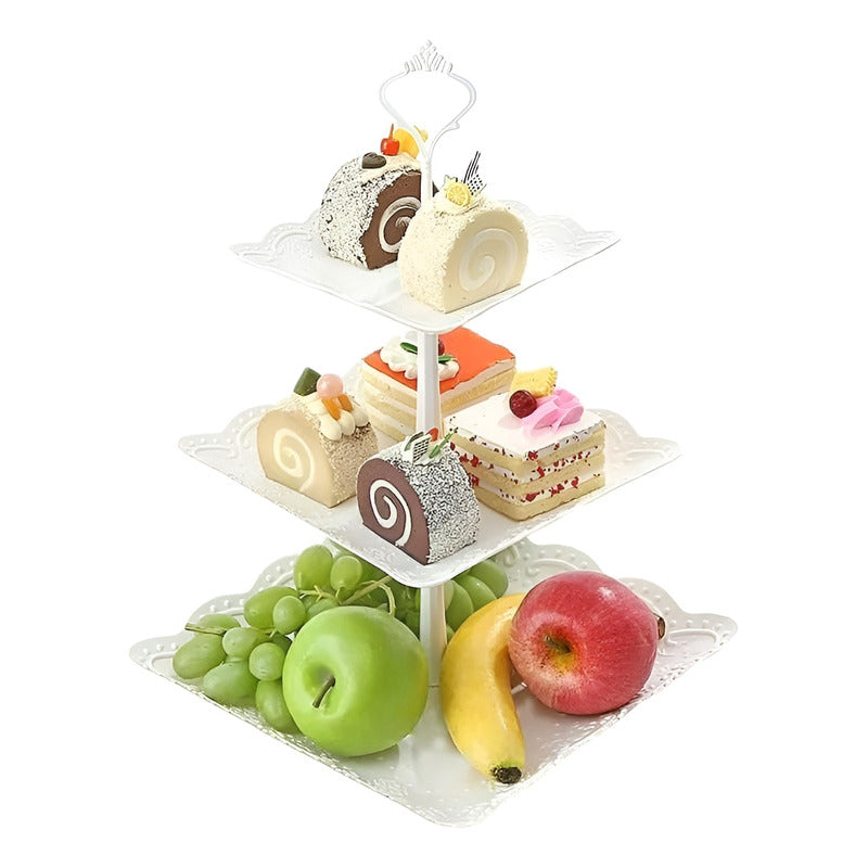 Porta Cupcakes Queques Base Mini Tortas Torre Porta Cupcake  Blanco