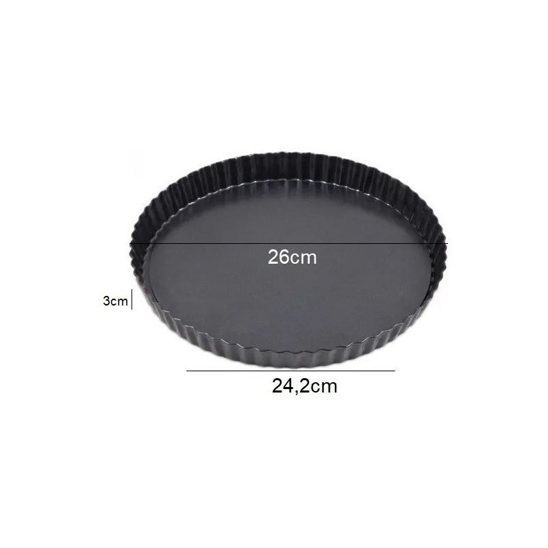 Pack X3 Molde Desmontable Moldes Desmontables Moldes 26cm Gris