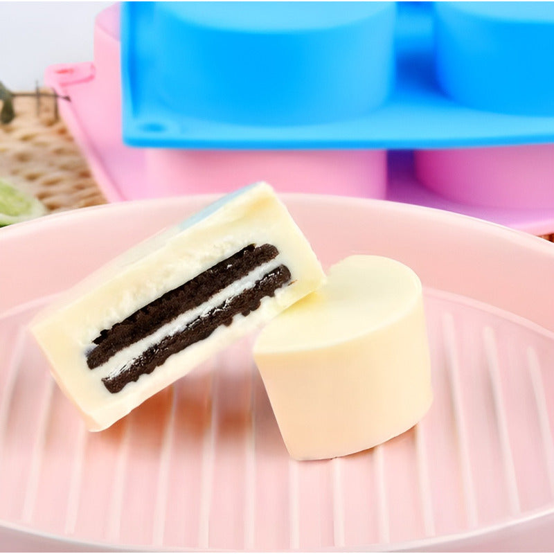 Molde De Silicona Cheesecake Molde Jabon Molde 6cavid Redond Multicolor