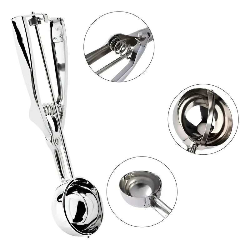 X6 Cucharas Helado Porcionadora Cuchara Helado Cuchara De Helado Bola De Helado 6cm Cucharas Para Servir Porcionadora Cuchara De Helado Con Liberación Cuchara Para Porciones Postres Pasteleriuscl