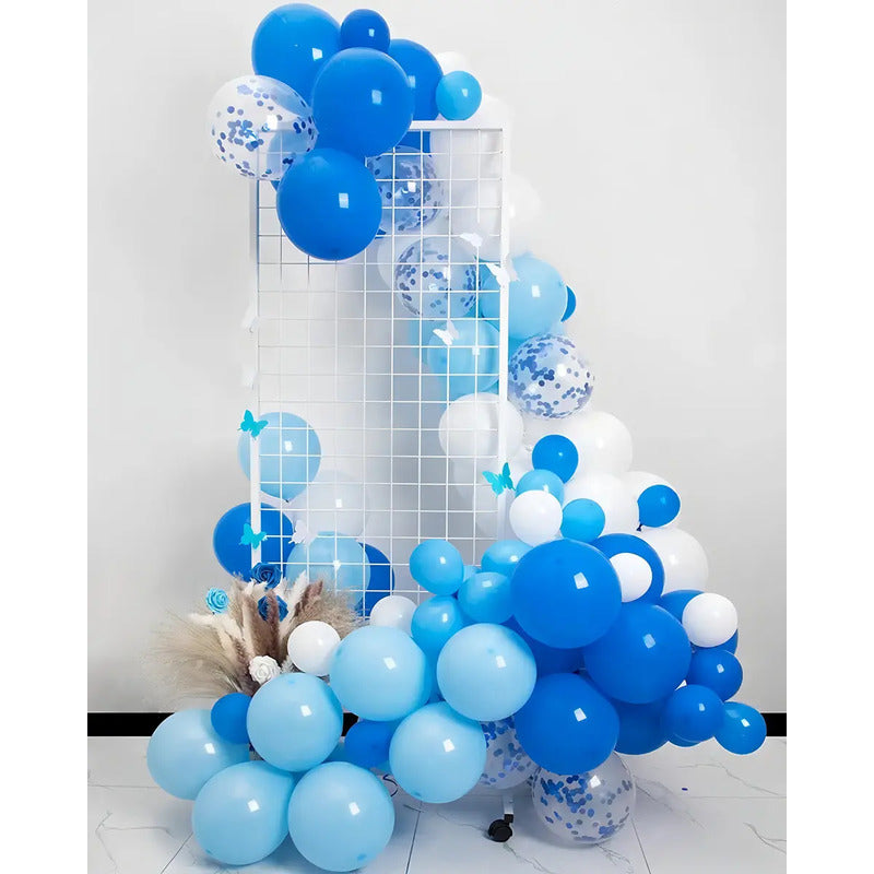 Pasteleriacl Pack De 25 Globos Redondos De 25cm Color Azul Azul Claro