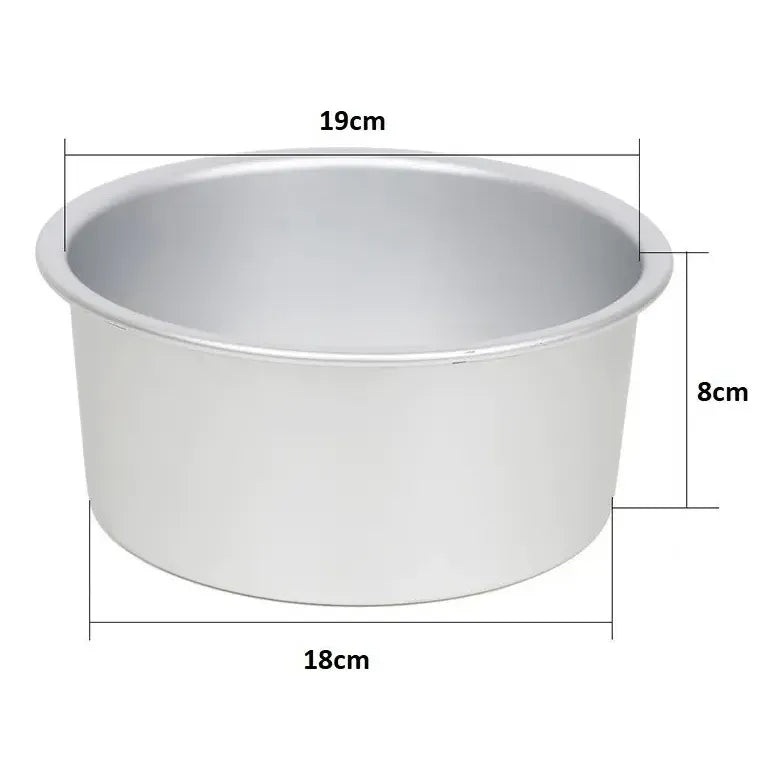 Molde Queque Fijo Redondo 18cm Molde Torta Molde Queques Aluminio 18cm Molde 18cm Tarta Queque Ponque Biscocho Kuquen Redondo Tortera Fija Redonda 18cm Molde Repostería 18cm Fijo Pasteleriuscl Gris