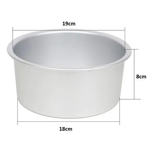 Molde Queque Fijo Redondo 18cm Molde Torta Molde Queques Aluminio 18cm Molde 18cm Tarta Queque Ponque Biscocho Kuquen Redondo Tortera Fija Redonda 18cm Molde Repostería 18cm Fijo Pasteleriuscl Gris
