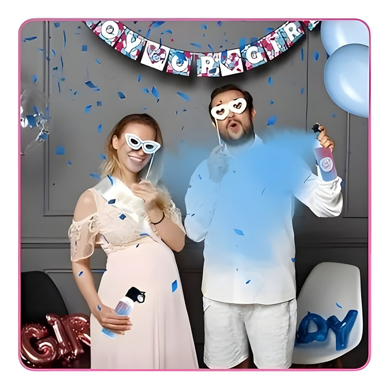 Extintor Humo Revelacion De Genero Cañon Polvo Spray Color