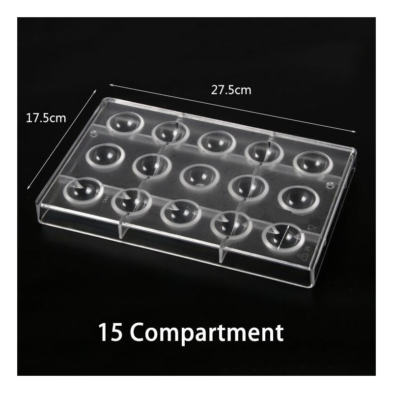 Moldes Chocolate Moldes De Chocolate Policarbonato 15circulo Transparente