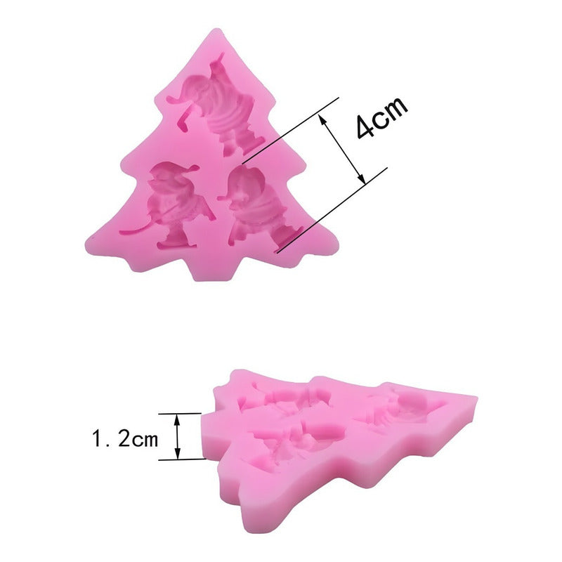 Molde De Silicona Molde Santa Molde Fondant Santa Jockey 322 Rosa Santa Jockey 2322