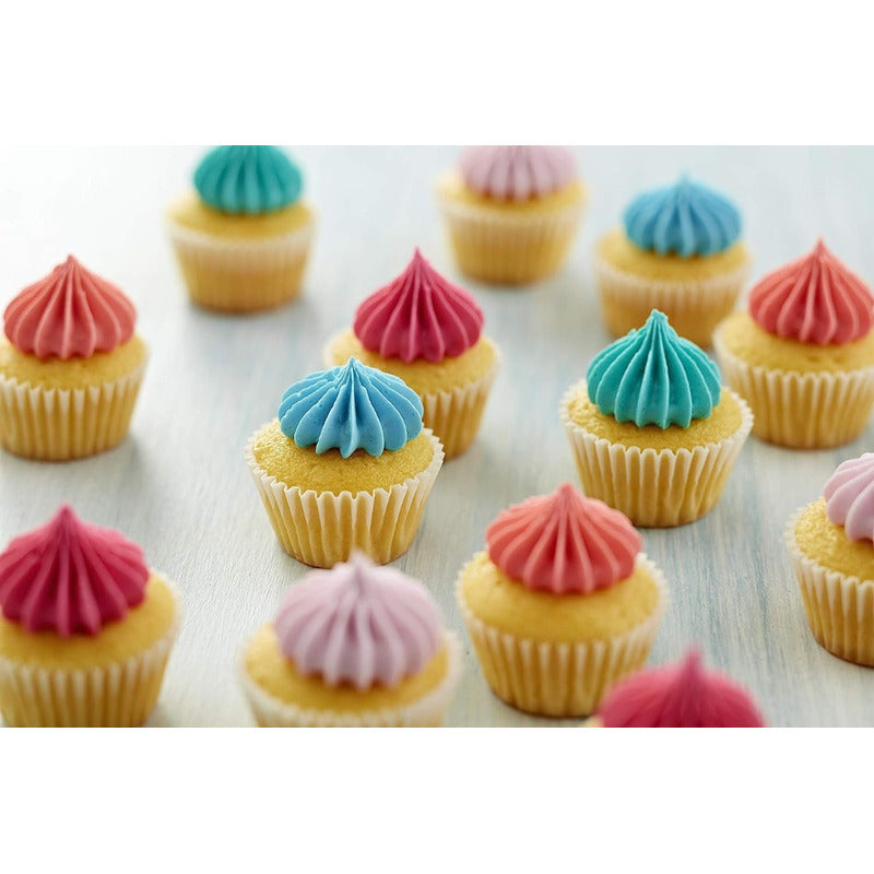 Pack X200 Capsula Para Hornear Capsulas Cupcakes Capsula 5cm Blanca 5cm