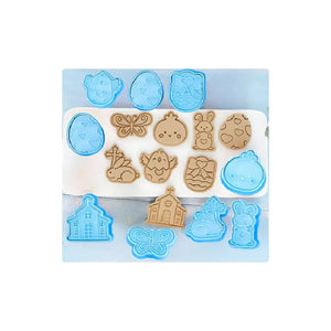 Pack X2 Moldes Galleta Pascua Cortadores Galletas Cortador Utensilios De Cocina Moldes Galletas Utensilios Cocina Cortador De Galletas Pascua Cortador Galleta Plastico Figuras De Pascua Pasteleriacl