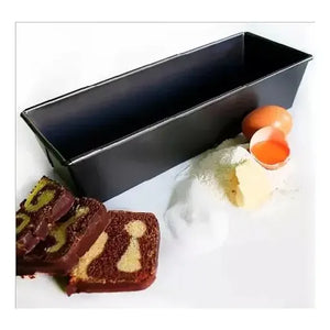 Molde Para Pan De 35 Cm Rectangular Color Negro Acero