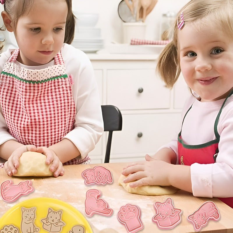Molde Galletas Cortador De Galletas Moldes De Galleta Gatos Rosa