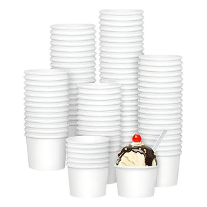 100 Vasos Polipapel Pote Helado Vasos Desechables Helado 4oz Vasos Polipapel Desechables Vasos Para Helado Postre Vaso Desechable Polipapel Pasteleriuscl