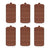 6 Moldes De Chocolate Molde Barra Chocolate Silicona Barrita Marrón