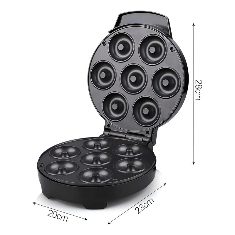 Maquina Para Donas Maquina De Donuts Mini Donas 1000w 7cav Negro / Maquina Donut 7cav