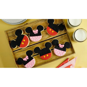 Set De Reposteria 5pcs Cortadores Galletas Moldes Pascua Mickey Mouse Color Gris