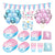 Pack X16 Desechables Revelacion De Genero Decoracion Baby Shower Kit De Fiesta Revelación De Sexo Revelación Niño O Niña Globos Girl Boy Adornos Para Fiestas Cotillon Fiestas Pasteleriuscl