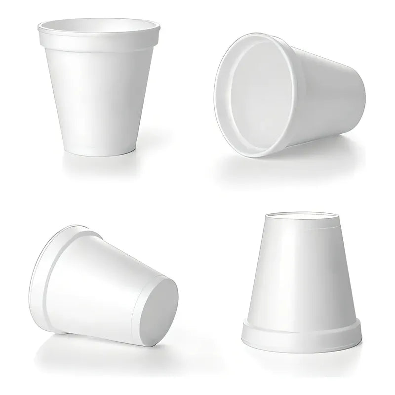 X25 Vasos Desechables Vasos Plumavit Termico Vaso 6oz/177ml Bebidas Calientes Vasos De Plumavit Para Café Desechables Vaso Térmicos Resistentes Vasos Desechables Café Bebidas Pasteleriuscl