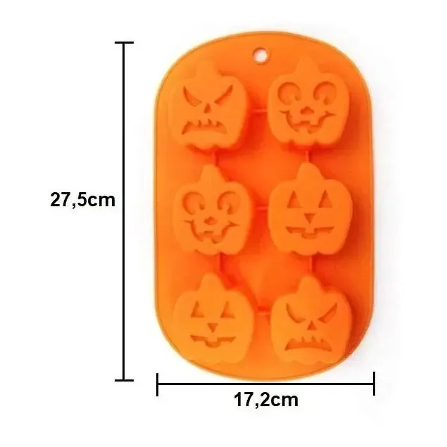 X2 Moldes Halloween Moldes Silicona Halloween Molde Calabaza Naranjo