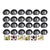 Pack X24 Moldes Tartaleta Desmontable Tarta Individual 8,5cm Gris 400042