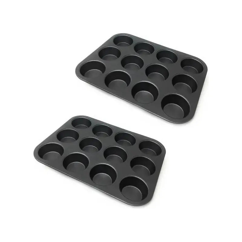 Pack De 2 Moldes 12 Cupcakes Molde Cupcake Molde Para Tortas Reposteria Molde Cupcakes Molde Para Cupcakes Molde De... Gris