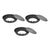 Pack X3 Moldes Tartaleta Desmontable Tarta Individual 8,5cm Gris 400042