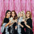 4 Guirnalda Cortina Metálica Cortina De Cumpleaños Rosado 2m Rectangular