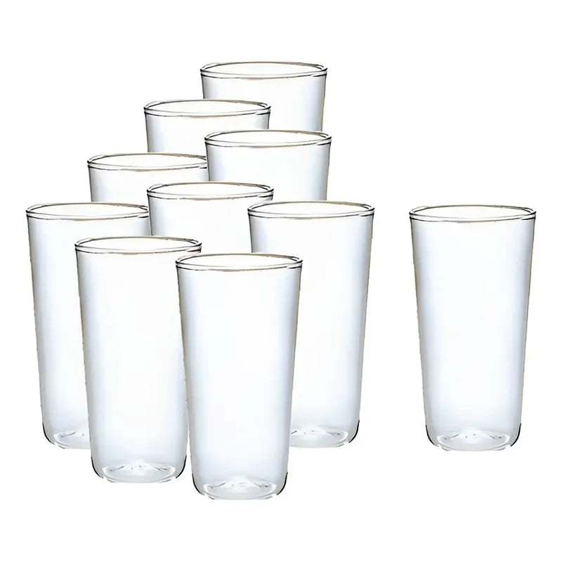 10 Set Vasos Desechables Vaso Plastico Vasos Acrilicos 300ml Transparente 300 Ml