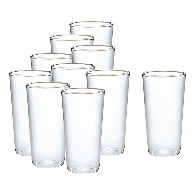 10 Set Vasos Desechables Vaso Plastico Vasos Acrilicos 300ml Transparente 300ml