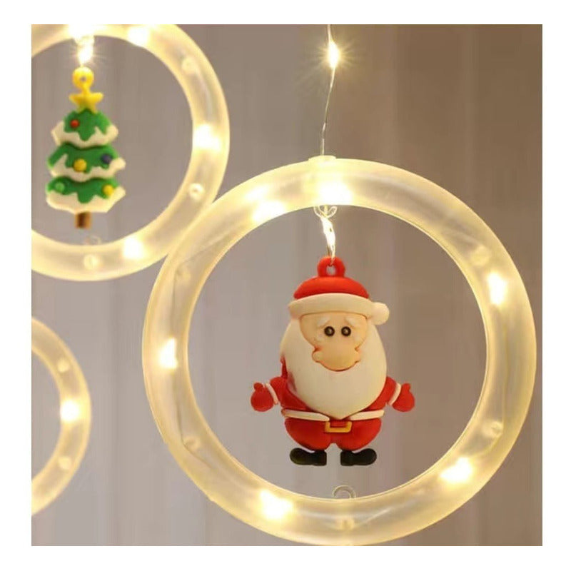 Cascada Guirnaldas Navidad Luces Guirnalda Luces Navideñas