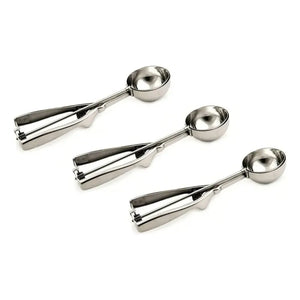 3 Cucharas Helado Porcionadora Cuchara Helado Cuchara De Helado Bola De Helado 5cm Cuchara Porcionadora Postres Galletas Helados Cucharas Para Hornear Con Liberación De Gatillo Pasteleriuscl Gris