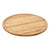 Bandeja Bambu Bandejas Para Servir Bandeja Redonda Mini 24cm Marrón Claro