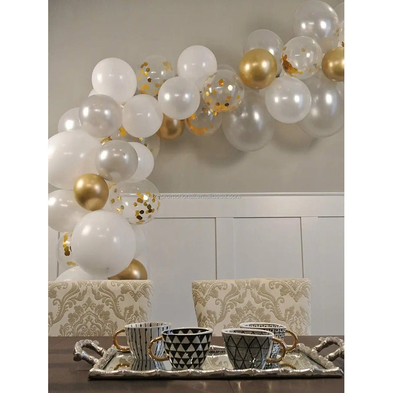 Pack 25 Set De Cumpleaños Globos Cumpleaños Globo Metalizado Gris 100939