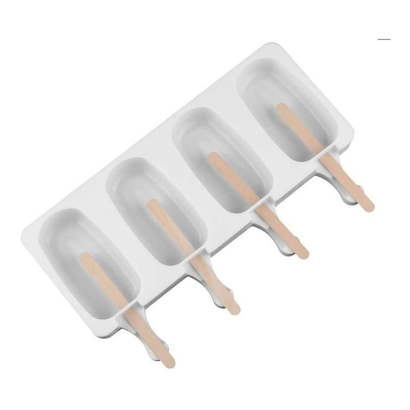 Pack X2 Moldes De Helado Molde Para Helado Molde Helados 417 Blanco