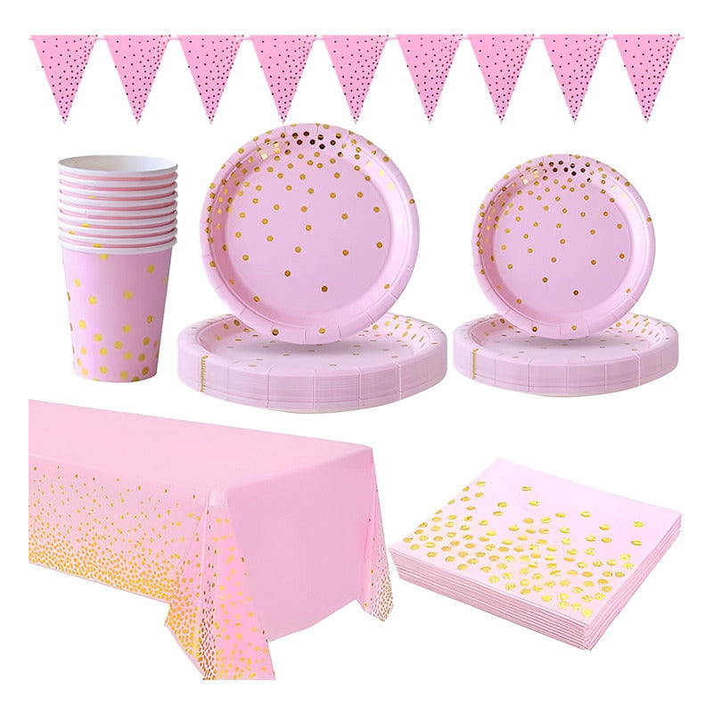 20 Vajilla De Cumpleaños Servilleta Platos Vaso Desechables